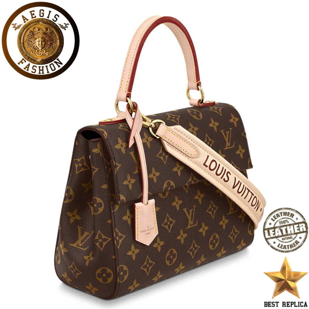 replica monogram canvas louis vuitton cluny bb premium designer handbag buvola