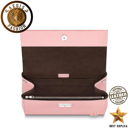 replica louis vuitton cluny mm rose ballerine pink epi leather luxury everyday bag buvola