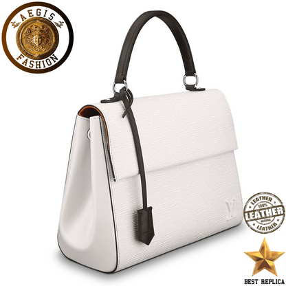 replica epi leather white louis vuitton cluny mm premium designer handbag buvola