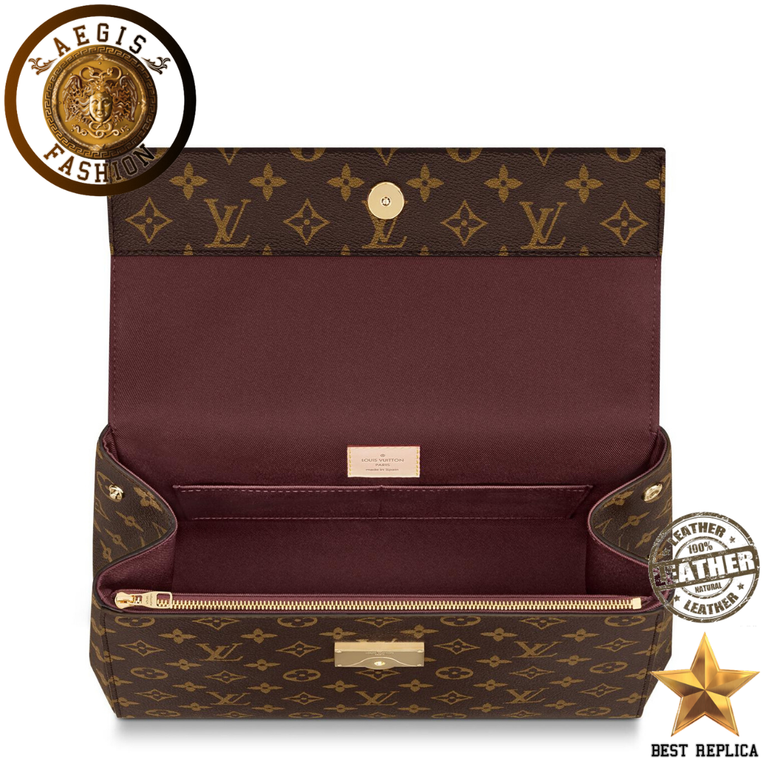 replica louis vuitton cluny mm monogram bleu glacier blue luxury everyday bag buvola
