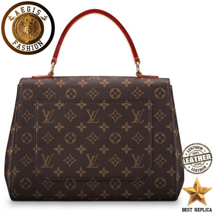 replica monogram canvas bleu glacier blue louis vuitton cluny mm stylish high end handbag buvola