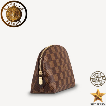 replica louis vuitton cosmetic pouch damier ebene canvas premium designer pouch buvola