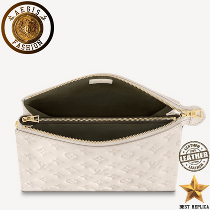 replica louis vuitton coussin pm cream padded leather luxury shoulder bag buvola