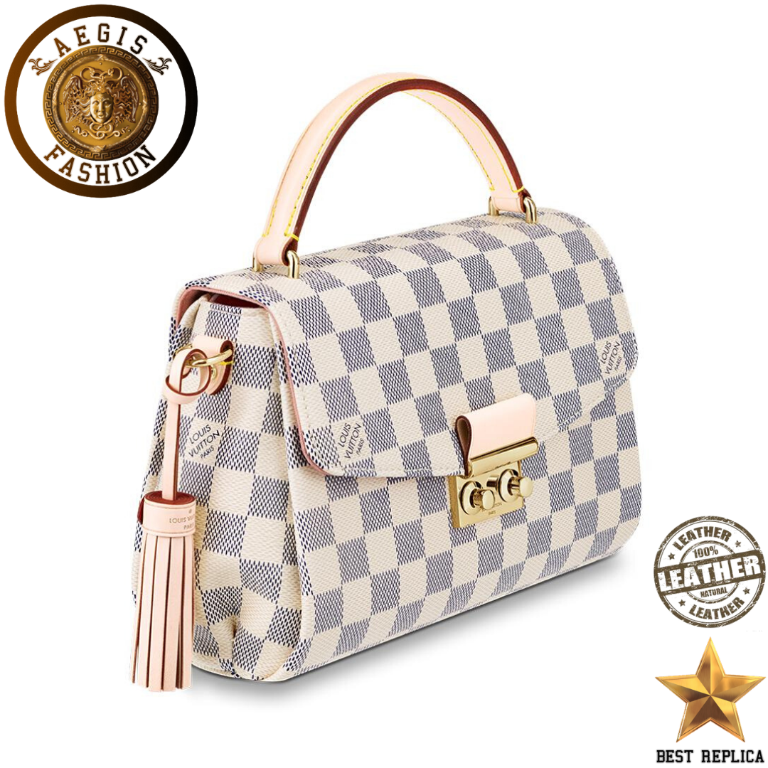 replica damier azur canvas louis vuitton croisette premium designer handbag buvola