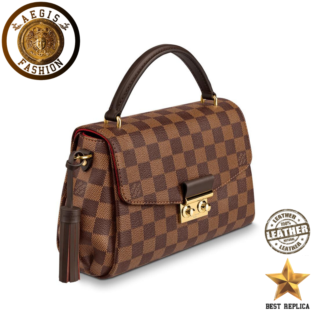 replica damier ebene canvas louis vuitton croisette premium designer handbag buvola