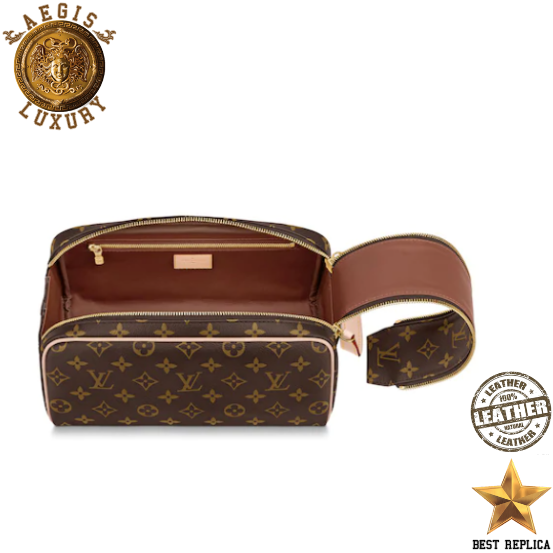 replica louis vuitton monogram dopp kit premium designer travel organizer buvola