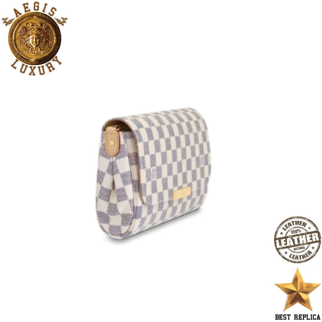 replica louis vuitton favorite mm damier azur canvas luxury day and evening bag buvola