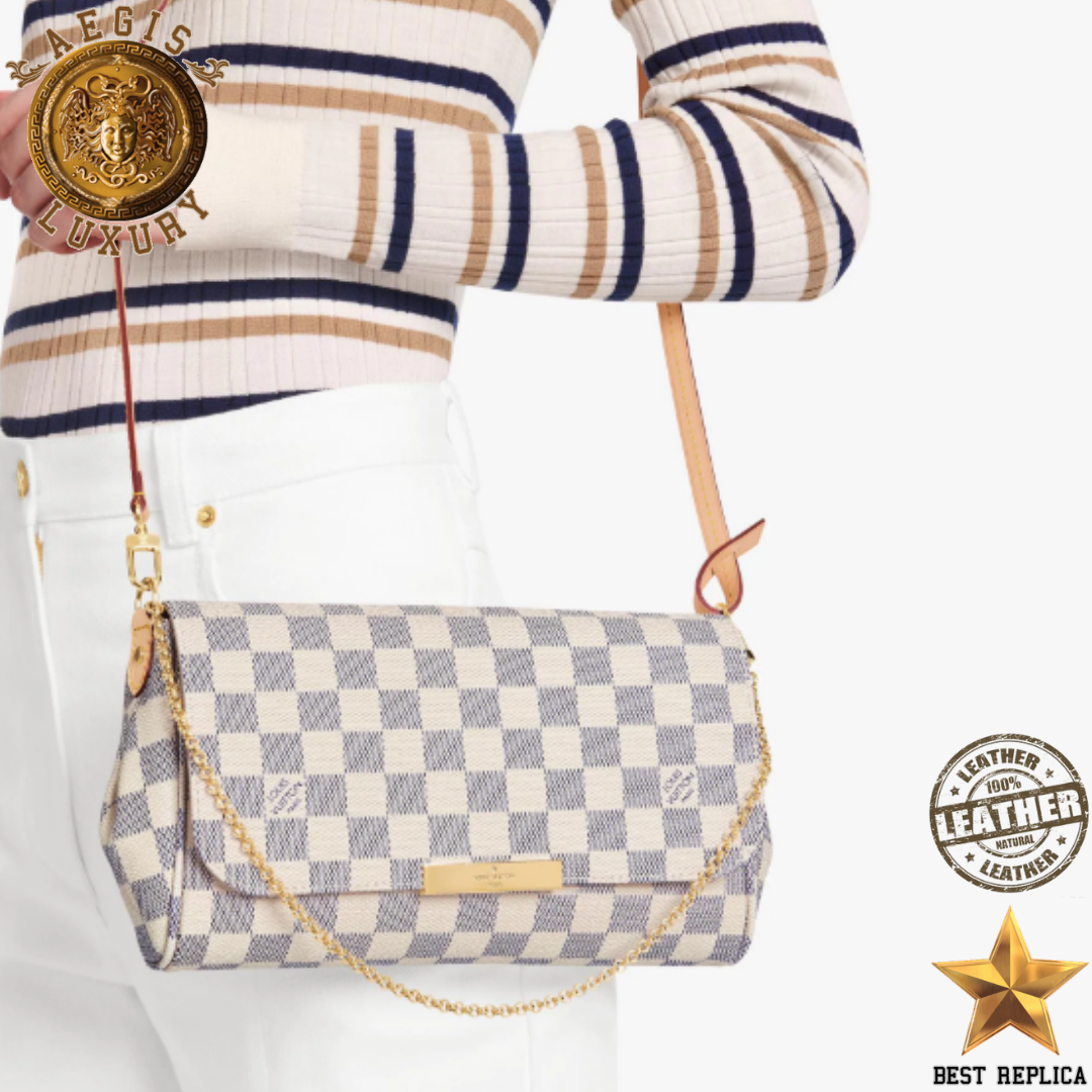 replica damier azur canvas favorite mm louis vuitton timeless designer handbag bright style buvola