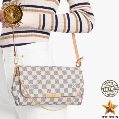 replica damier azur canvas favorite mm louis vuitton timeless designer handbag bright style buvola