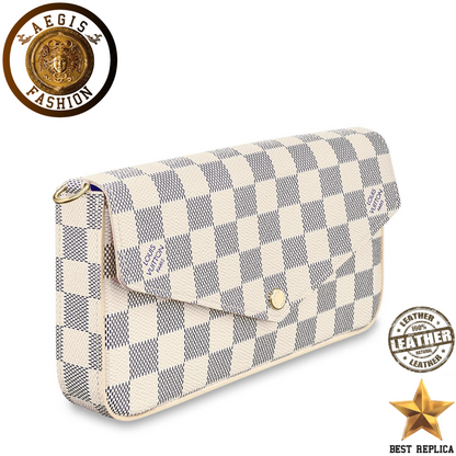 replica damier azur canvas louis vuitton felicie pochette premium designer handbag buvola