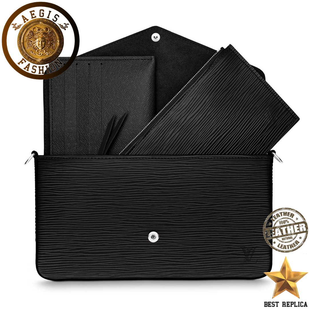 replica epi leather noir louis vuitton felicie pochette premium designer handbag buvola