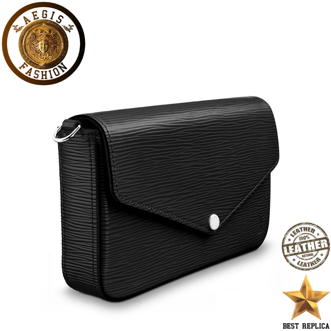 replica louis vuitton felicie pochette noir structured luxury handbag buvola
