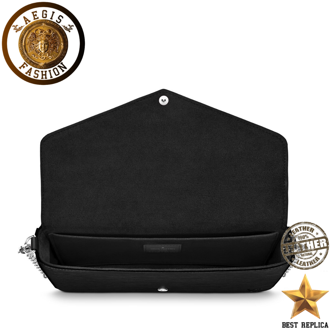replica epi leather noir louis vuitton felicie pochette high end handbag buvola