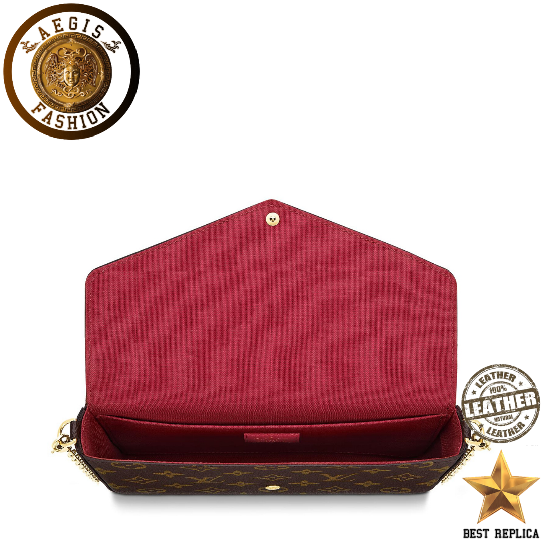 replica monogram canvas louis vuitton felicie pochette high end handbag buvola