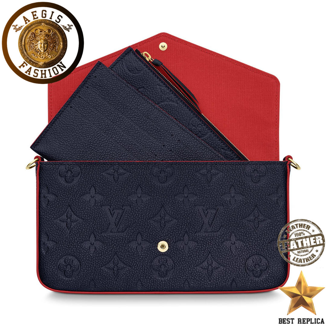 replica monogram empreinte marine rouge louis vuitton felicie pochette high end handbag buvola