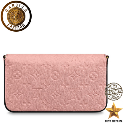 replica monogram empreinte rose poudre louis vuitton felicie pochette high end handbag buvola