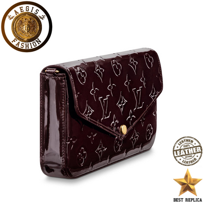 replica monogram vernis amarante louis vuitton felicie pochette premium designer handbag buvola