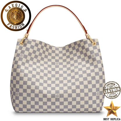 replica damier azur canvas rose ballerine louis vuitton graceful mm high end handbag buvola