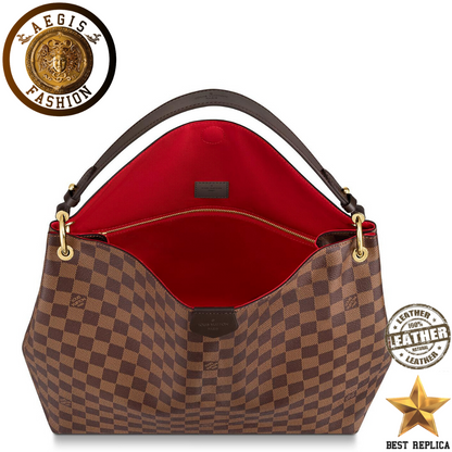 replica louis vuitton graceful mm damier ebene luxury everyday handbag buvola