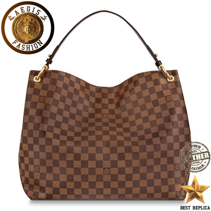 replica damier ebene canvas louis vuitton graceful mm high end handbag buvola
