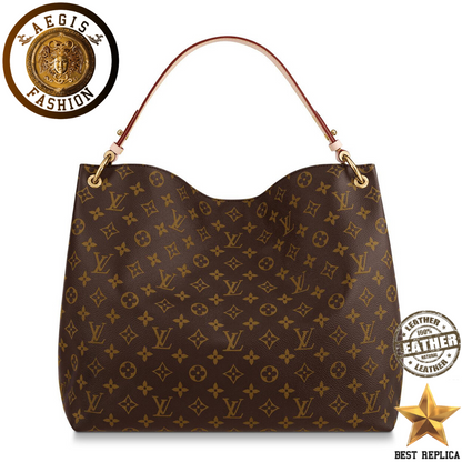 replica monogram canvas beige louis vuitton graceful mm high end handbag buvola
