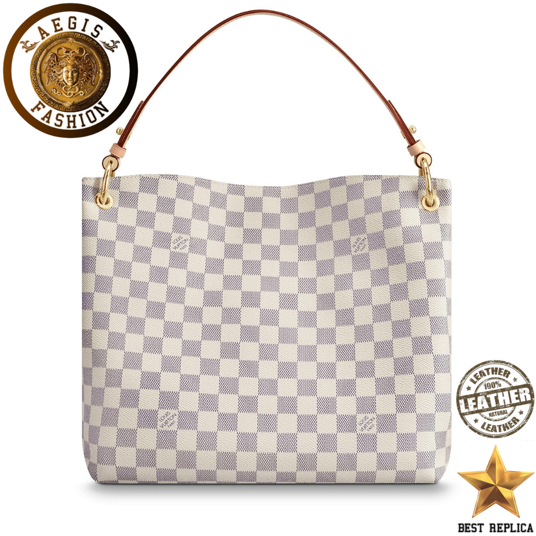 replica damier azur canvas rose ballerine louis vuitton graceful pm high end handbag buvola
