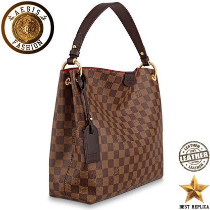replica damier ebene louis vuitton graceful pm premium designer handbag buvola