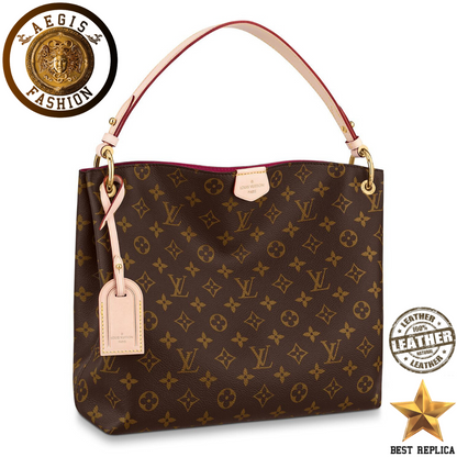 replica louis vuitton graceful pm monogram canvas pivoine luxury designer handbag buvola