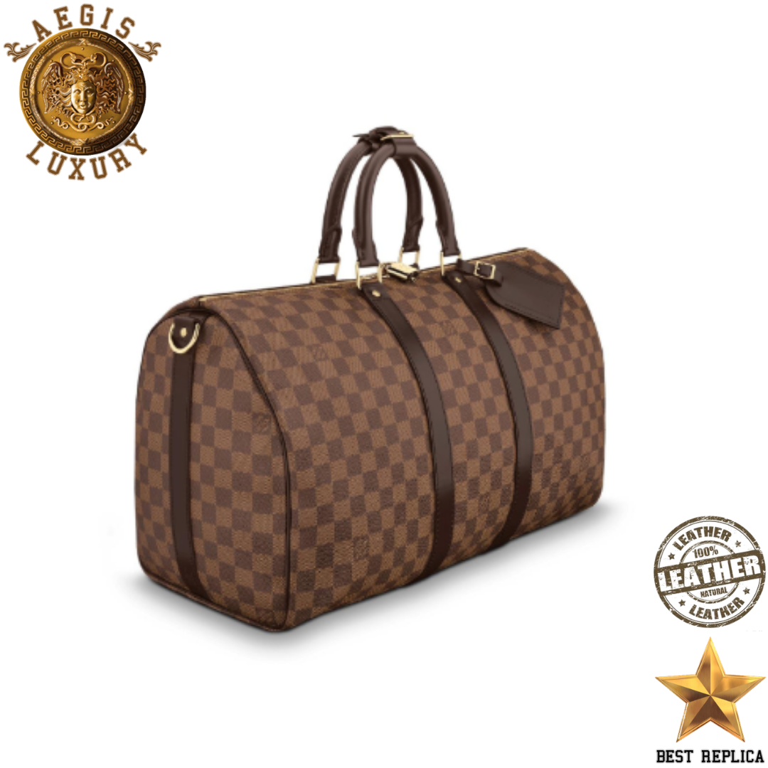 replica damier ebene keepall bandouliere 45 louis vuitton elegant luxury travel bag buvola
