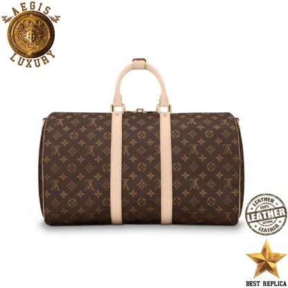 replica louis vuitton keepall 45 monogram canvas stylish high end weekender bag buvola