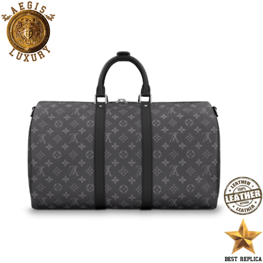replica louis vuitton keepall 45 monogram eclipse stylish high end weekender bag buvola