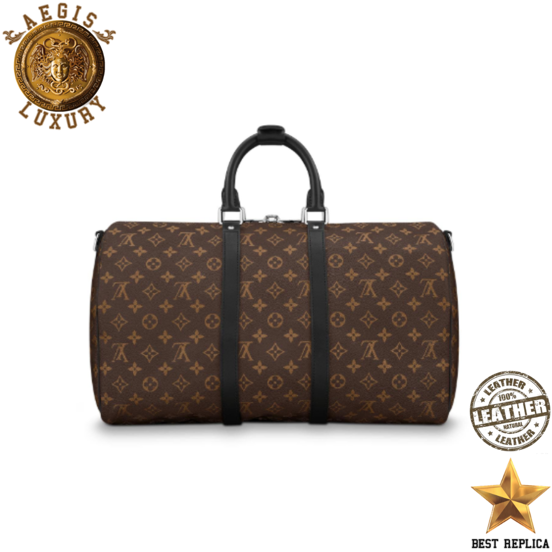 replica louis vuitton keepall 45 monogram macassar stylish high end weekender bag buvola