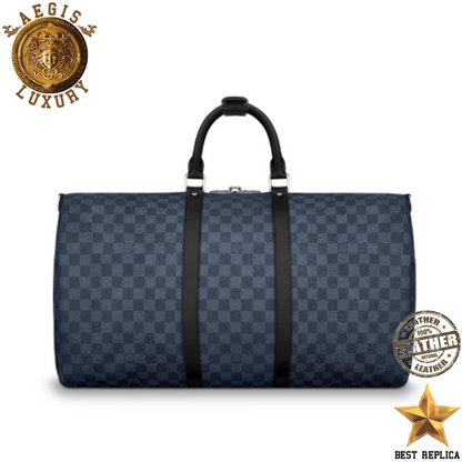 replica keepall bandouliere 55 damier cobalt louis vuitton premium designer travel luggage buvola