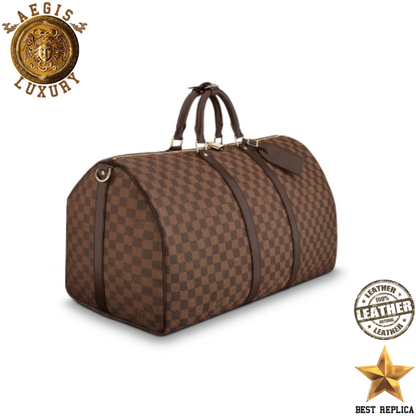replica damier ebene keepall bandouliere 55 louis vuitton timeless luxury travel bag buvola