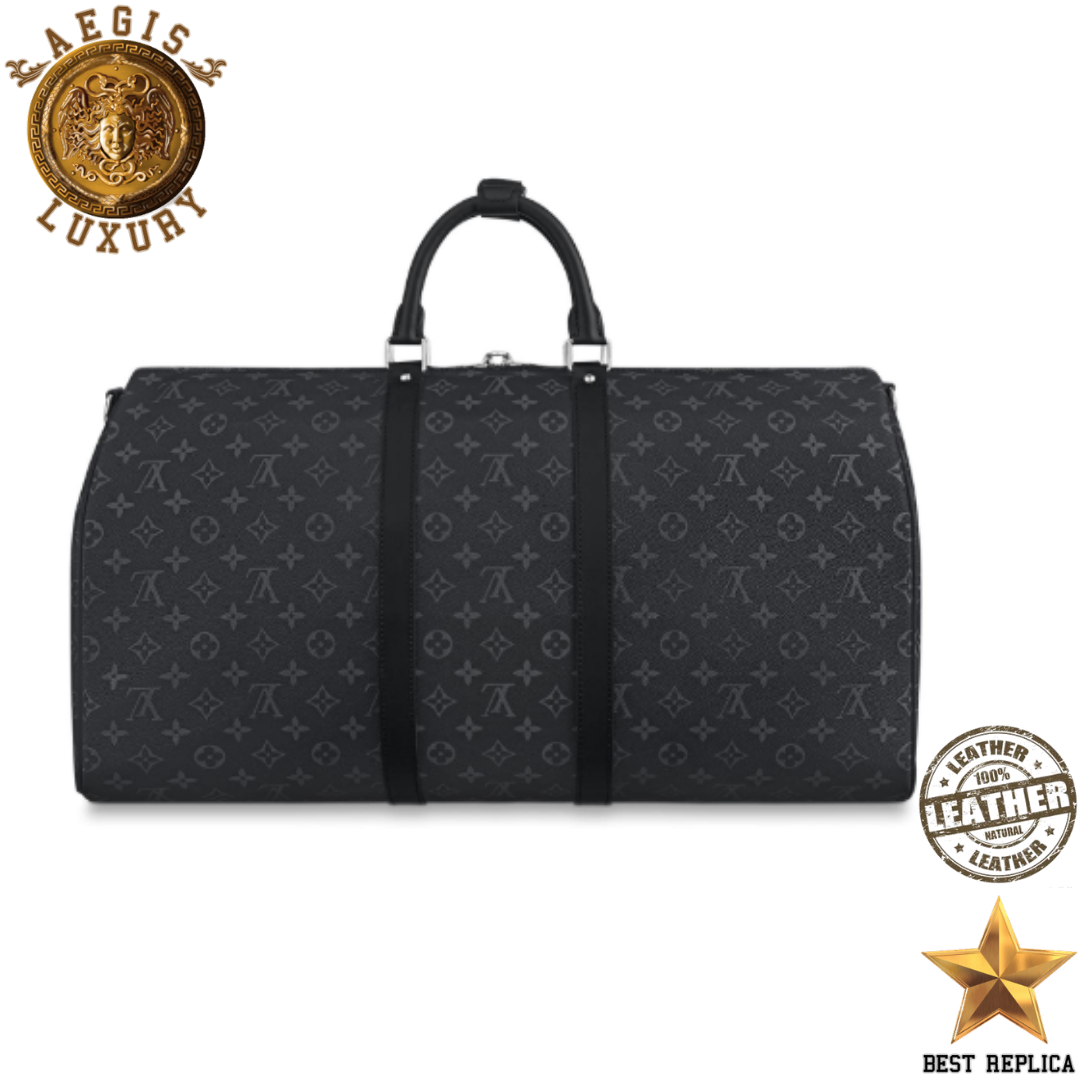 replica louis vuitton keepall 55 monogram eclipse stylish high end weekender bag buvola