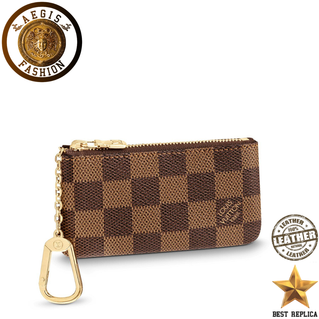 replica louis vuitton key pouch damier ebene luxury designer accessory buvola