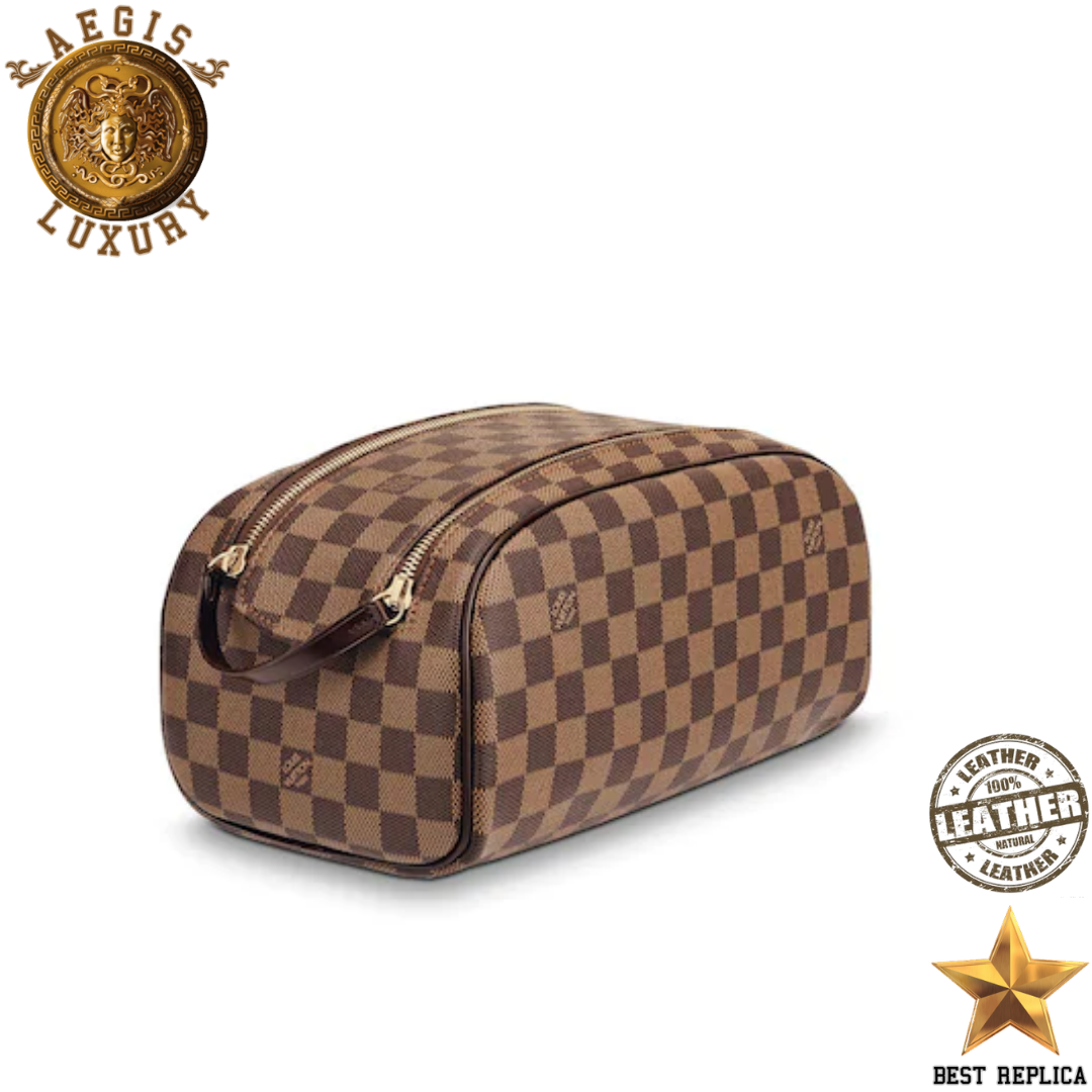 replica damier ebene canvas king size toiletry louis vuitton elegant cosmetic bag buvola