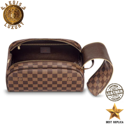replica louis vuitton king size toiletry damier ebene premium designer organizer buvola