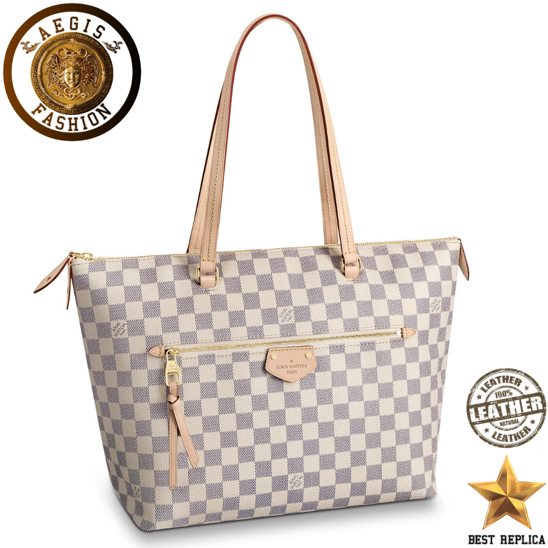 replica louis vuitton lena mm damier azur canvas luxury designer handbag buvola
