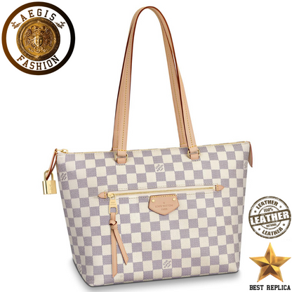replica louis vuitton lena pm damier azur canvas luxury designer handbag buvola