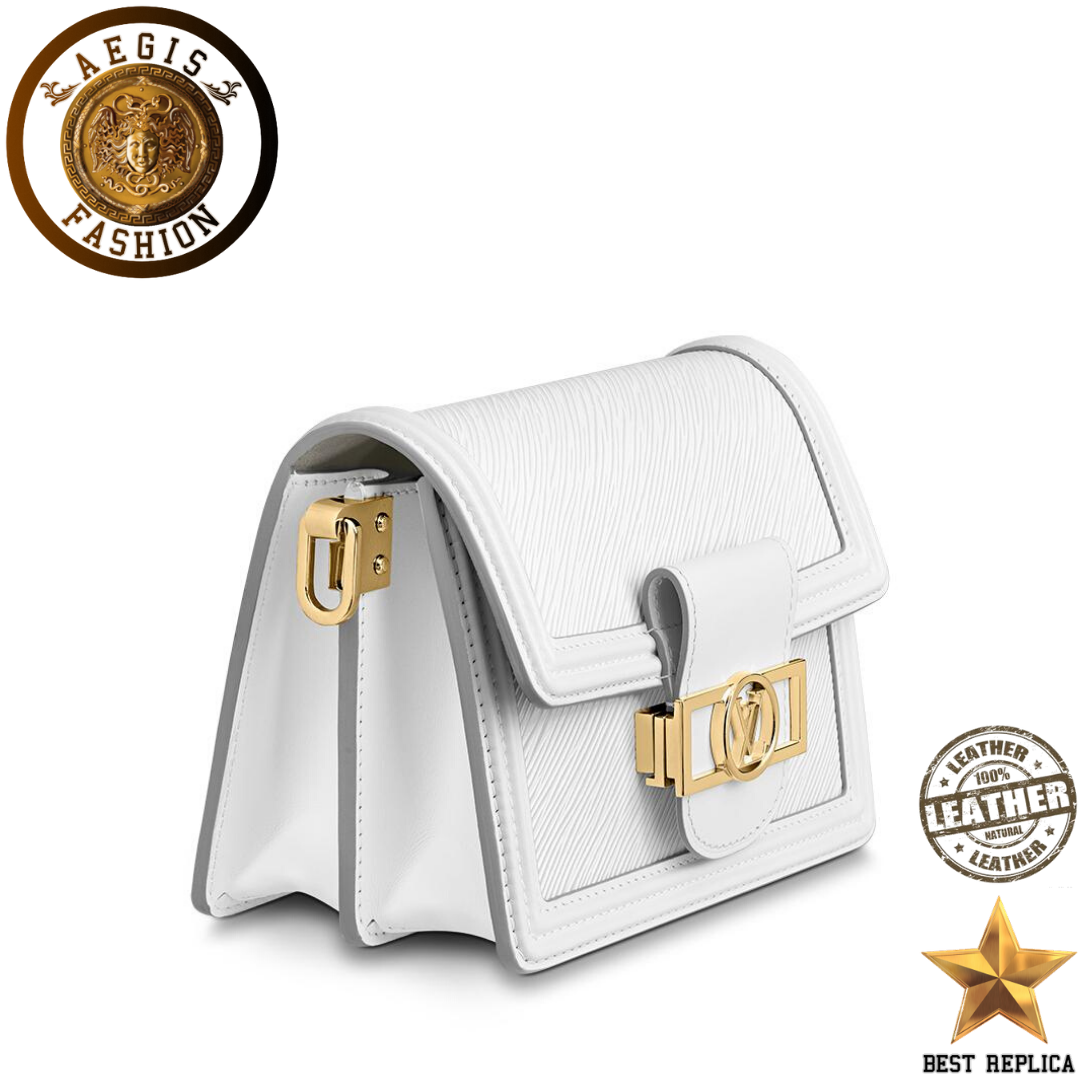 replica epi leather snow white louis vuitton mini dauphine premium designer handbag buvola