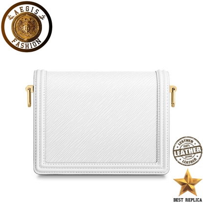 replica epi leather snow white louis vuitton mini dauphine high end handbag buvola