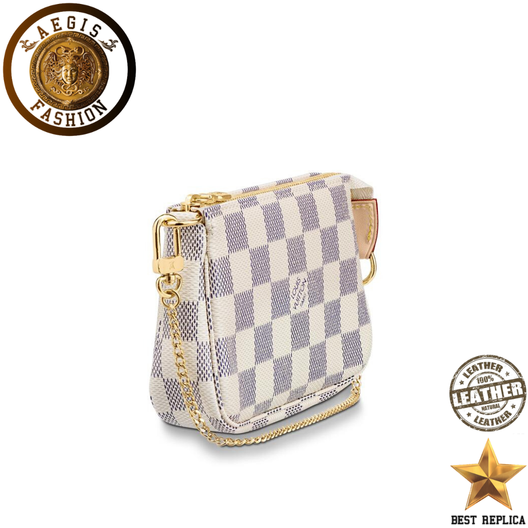replica damier azur canvas louis vuitton mini pochette accessoires premium designer accessory buvola
