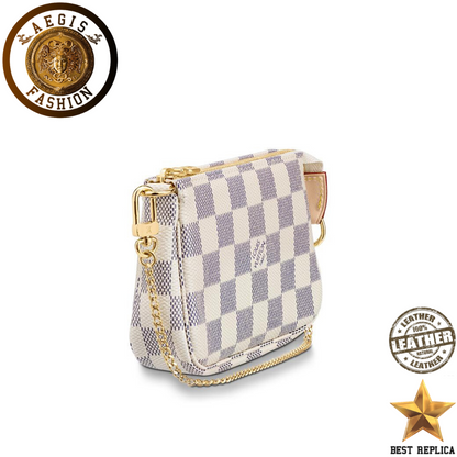 replica damier azur canvas louis vuitton mini pochette accessoires premium designer accessory buvola
