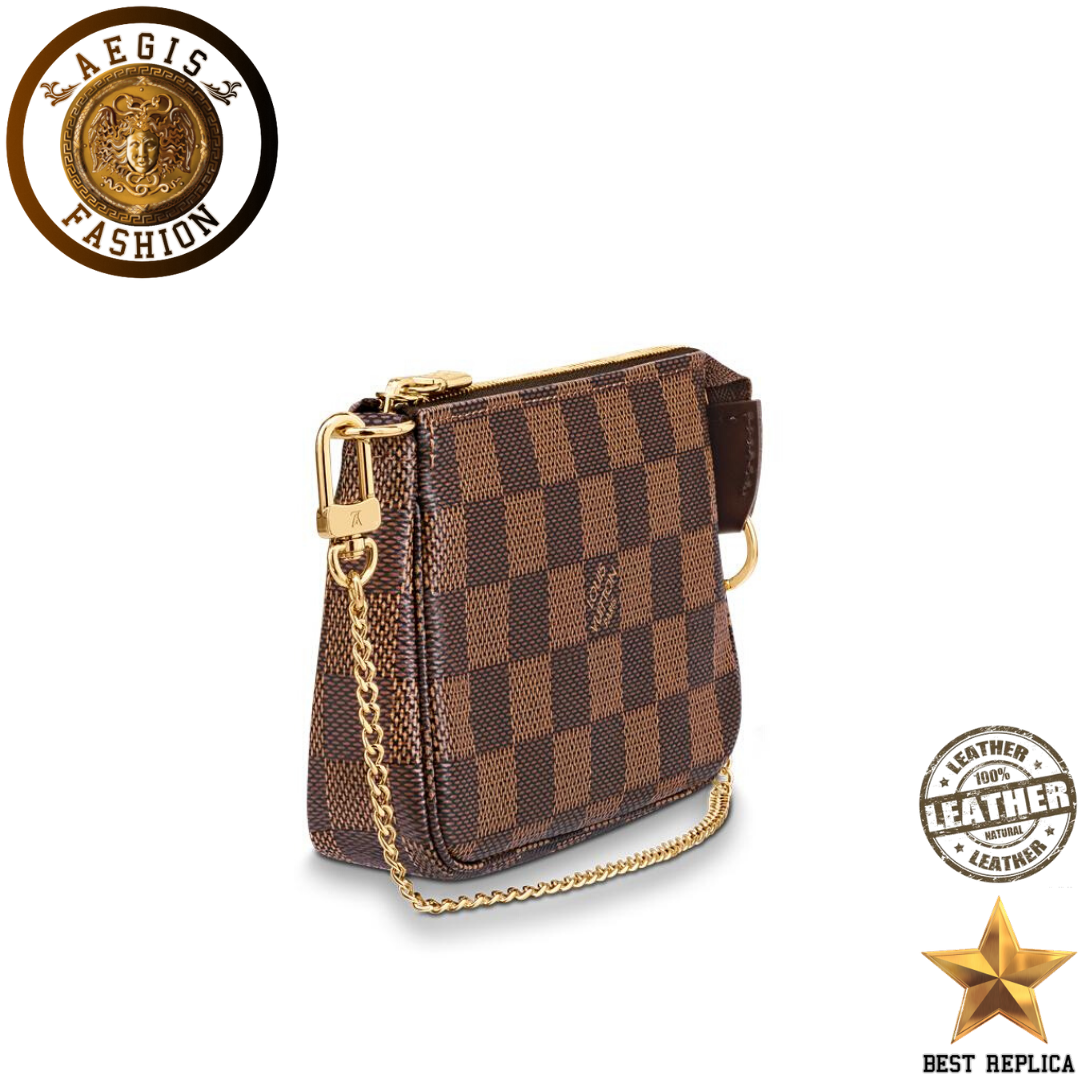 replica damier ebene louis vuitton mini pochette accessoires premium designer accessory buvola