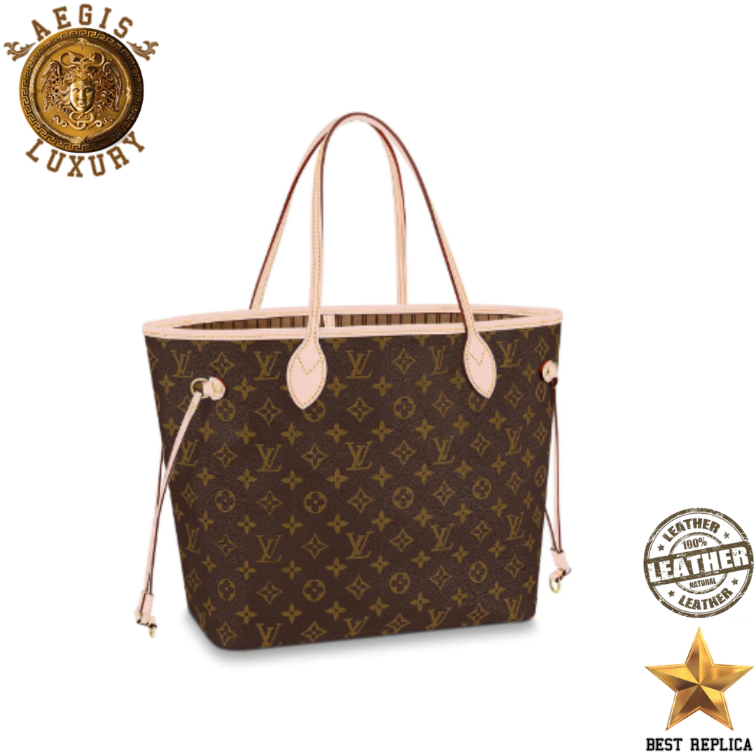 replica neverfull mm monogram beige louis vuitton classic luxury handbag spacious tote vaelia luxury