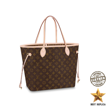 replica neverfull mm monogram beige louis vuitton classic luxury handbag spacious tote vaelia luxury