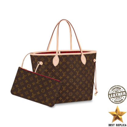 replica louis vuitton neverfull cherry mm monogram canvas iconic luxury bag elegant style buvola