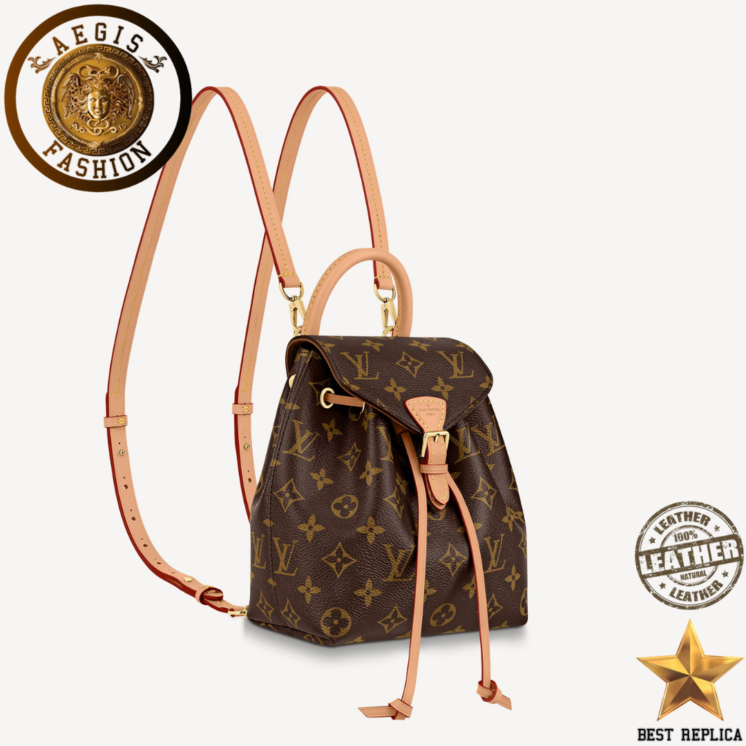 replica louis vuitton montsouris bb backpack monogram canvas luxury designer bag buvola