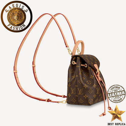 replica monogram canvas louis vuitton montsouris bb backpack premium designer bag buvola